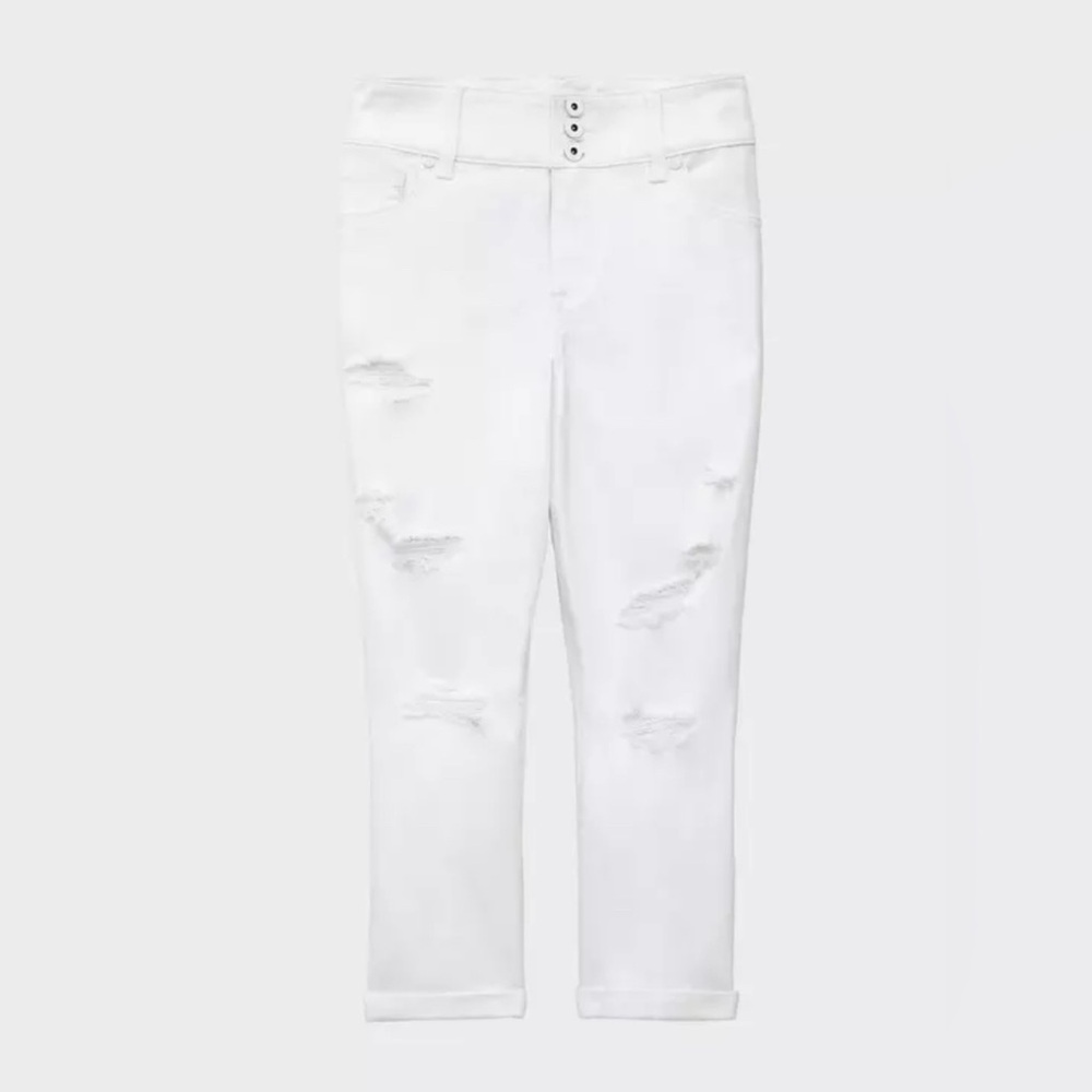 Torrid White Crop Jegging